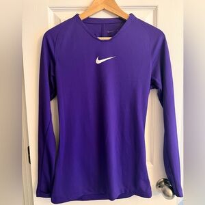 Nike Women's Long Sleeve Top in Rich Purple